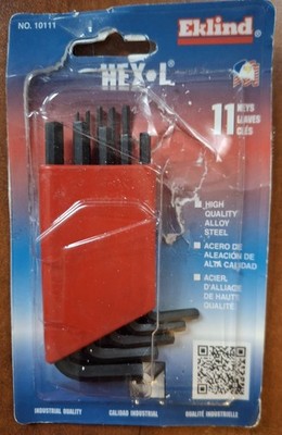 EKLIND 10111 Hex Key Allen Wrench - 11pc set