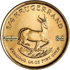 South Africa Gold (1/4 oz) Krugerrand - BU - Random Date 4541.00 per troy oz