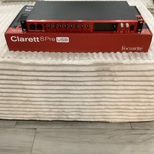 Focusrite Clarett 8Pre USB Rack Audio Interface, Phantom Power, USB, MIDI