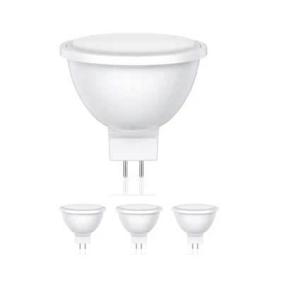 4x GU5.3 Ampoule LED MR16 blanc chaud (2700 K) 5 W 430lm 104° mat - Photo 1/4