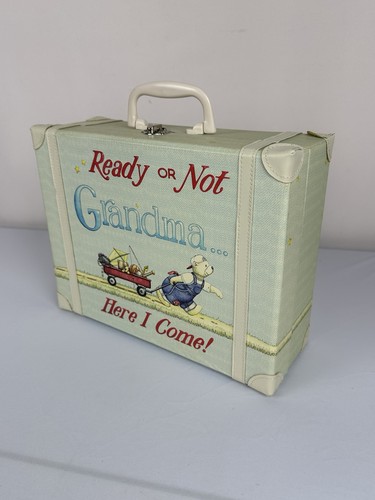 Travel Toy Suitcase Cardboard VTG “Ready or Not Grandma Here I Come” Used