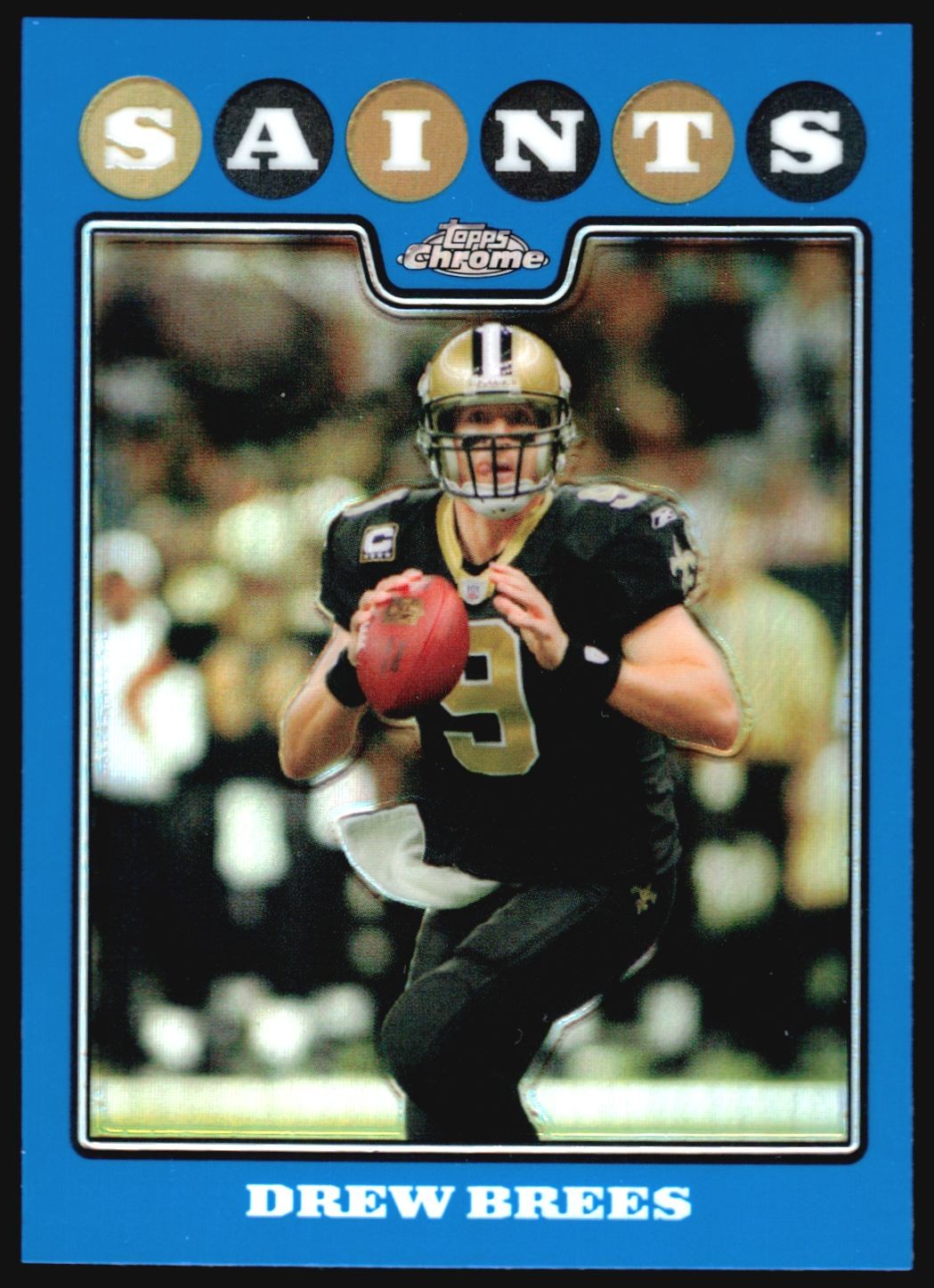 2008 Topps Chrome DREW BREES Blue Refractor #TC1