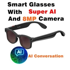 AI Camera Smart Glasses with 8MP camera and video recording and bluetooth
