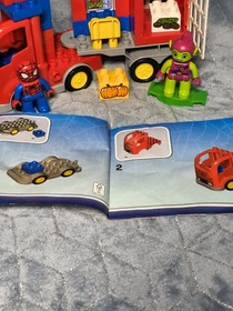 Retired Lego Duplo #10608 Marvel Spider-Man/Green Goblin 99% Complete! Near Mint
