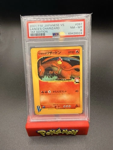 Pokémon Lance's Charizard 1st Edition 097/141 PSA 8 vs Series 2001 Japanese-s