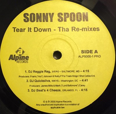 Sonny Spoon, Tear It Down - Tha Re-Mixes, (12''), M, 4232600805