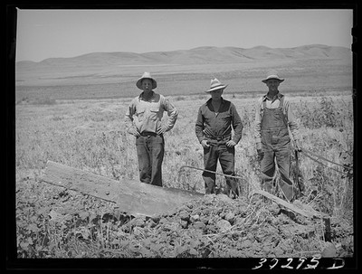 Photo:Box Elder County Utah 1940 FSA cooperative ditcher workers men