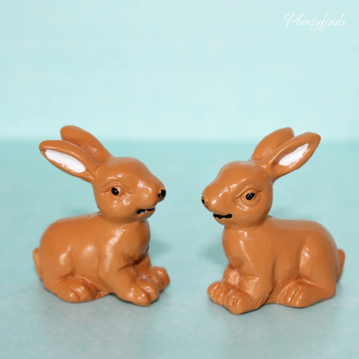 Melody Jane Puppenhaus-Set – 3 Braune Kaninchen, 1:12 Maßstab, Miniatur-Haustierzubehör, Harz, Höhe Ca. 28 Mm, Für Erwachsene Sammler