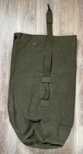 Vintage Vietnam War Era Army Military OD Green Heavy Canvas Duffle Bag
