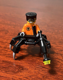 5 Lego Agents Minifigures - Spy Clops Agent Chase Henchman - #8635