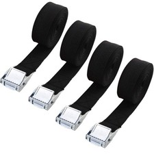 4PCS 1" x 3.3Ft Lashing Straps Adjustable Kayaks Tie Down Straps for Cargo, L...