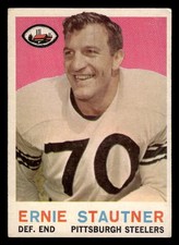 1959 TOPPS ERNIE STAUTNER 69 VG FOOTBALL PITTSBURGH STEELERS
