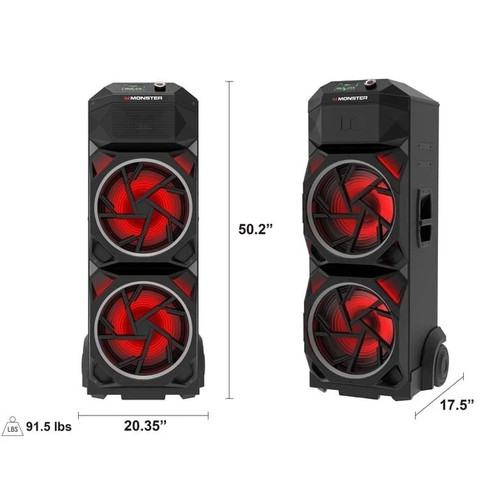 Monster GI30 Pro High Power 2000W Bluetooth Party Speaker with deep bass an -NEW - Picture 8 of 11