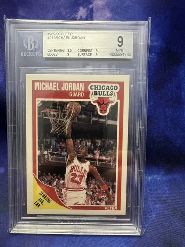 1989-90 Fleer Michael Jordan #21 BGS 9 MINT