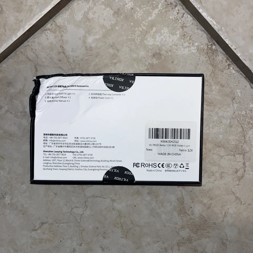 VILTROX Retro 12X RGB Luz de Video LED Lámpara APP Control Fotografía 2500K-8500K Foto 2 de 2