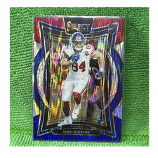 2024 Select Red Blue Theo Johnson New York Giants Rookie Prizm Concourse #96