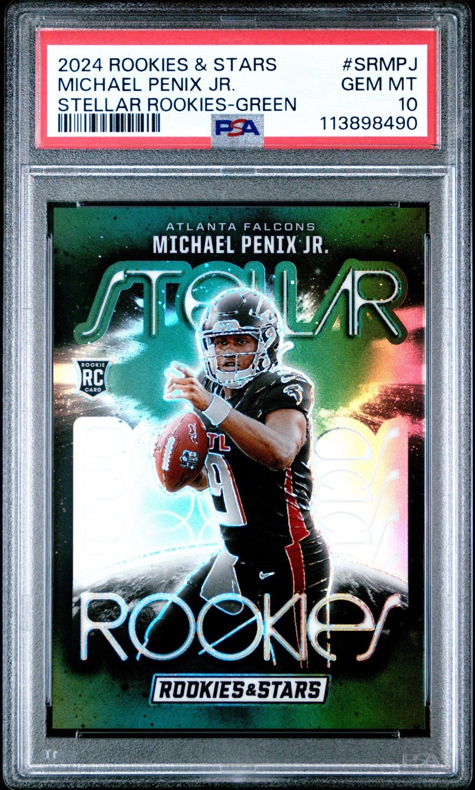 Michael Penix Panini Rookies & Stars Stellar Rookies #SRMPJ Green