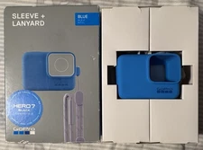 GoPro Sleeve & Lanyard Blue ~ Hero7 Black Open Box
