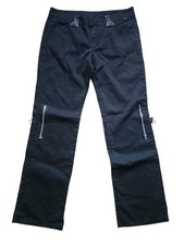 Serious Vintage Y2K 90s Pants Juniors 13 Black Glitter Hot Topic Rave Punk Goth