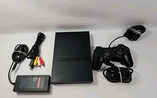 PS2 Slim Console Bundle w/Cables Controller T...