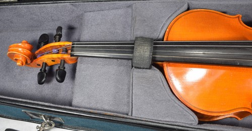 1972 Conrad A. Gotz deutsche Full-Size Violine Modell V124, Knillbogen, im Koffer - Bild 6 von 23