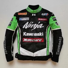 New Customize Kawasaki Ninja Motorcycle Racing Jacket Biker Mesh Fabric Jacket