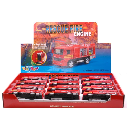 CAMION POMPIERI cm 12,5 Kinsmart Modellismo Giocattolo Modellino Nuovo - Immagine 3 di 3