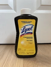 Lysol Concentrate Disinfectant Original Scent 12 fl oz Makes 9 Gallons New Brown