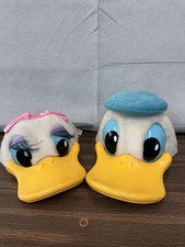 Vintage 1986 Disney Donald Daisy Duck SnapBack Hats USA 3D RARE REJECTS