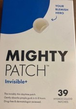Hero Mighty Patch, Invisible Hydrocolloid Acne Pimple Patches - 39 count, 3/2027