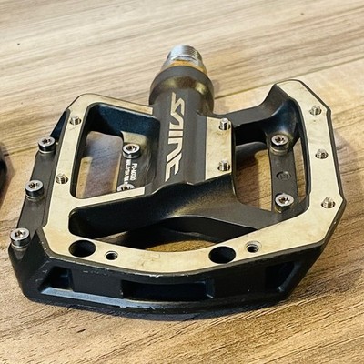 Shimano Saint PD-MX80 Flat Pedals 9/16 Alloy LOW MILES | eBay