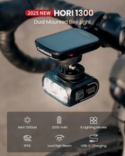Magicshine HORI 1300 Dual Mounted Bike Light   1300 Lumens, IPX6, USB-C