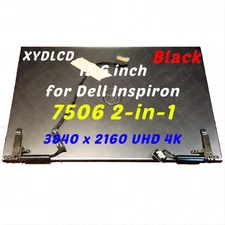 for Dell Inspiron 7506 2-in-1 UHD 0J9PFV JVD83 LCD Touch Screen Complete Black