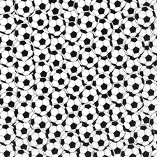 Boston International 5 x 5 in. Paper Cocktail Napkin Soccer Black - Pack of 20