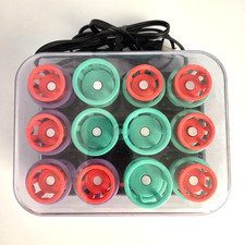 Clairol Lock N Roll Hot Hair Rollers Curlers Pageant 24 Spoolies BT-1 Tested