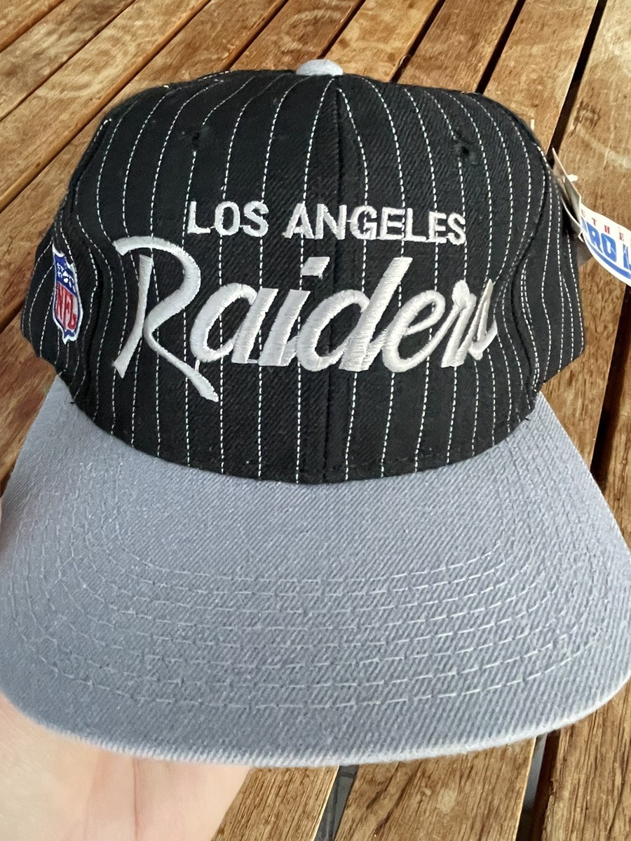 LOS ANGELES RAIDERS キャップAJDラッキーストライプ 80s VINTAGE NWT Los Angeles Raiders SPORTS SPECIALTIES SnapBack Hat