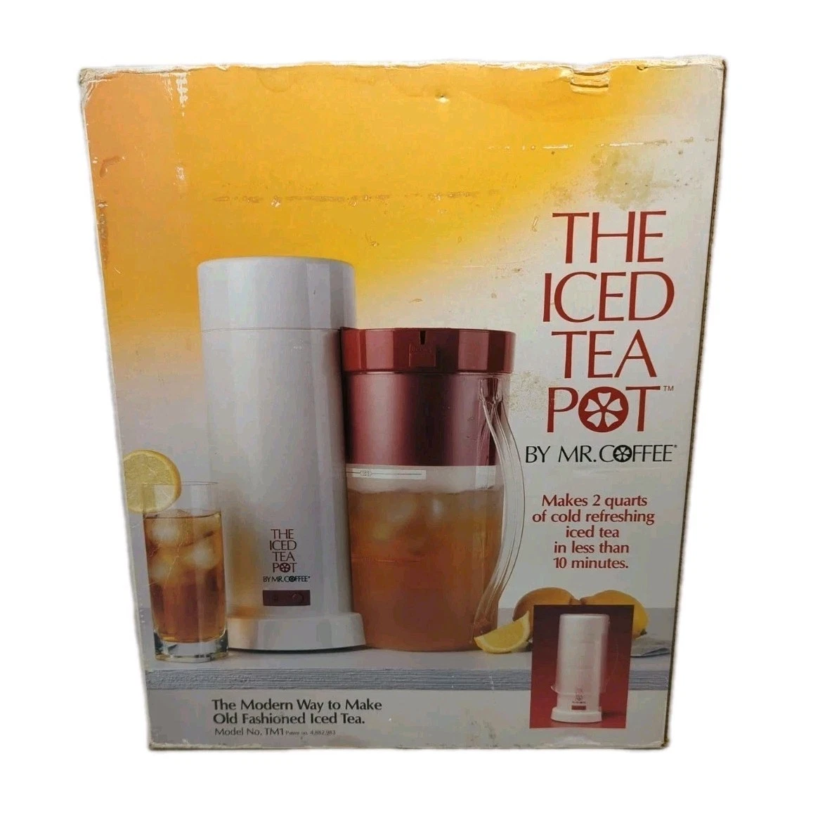 Théière à Thé Glacé Machine à Thé Glacé Mr. Coffee TM1 - Vintage Neuf Dans Sa Boîte - Rouge - Année 1990 Mr Gold