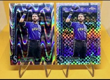 2025 Topps Chrome Update Series Eugenio Suarez #USC125 RayWave + X-Fractor