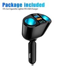 Dual USB Car Cigarette Lighter Socket Splitter Power Adapter Charger Outlet 12V