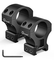 CVLIFE 1 Inch Scope Rings - High Profile Precision Rifle High, Matte Black