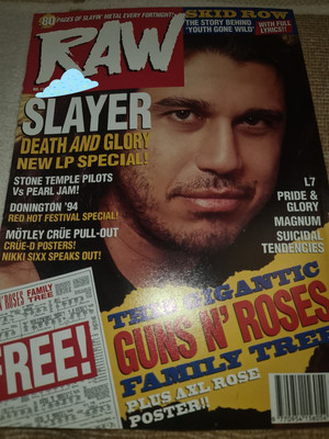 Vintage TOM ARAYA SLAYER 1 PAGE A4 POSTER RAW MAGAZINE CLIPPING WILDHEARTS