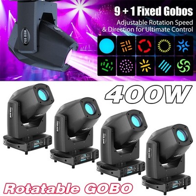 2x400W LED Moving Head Light Rotation GOBO Beam Stage DMX Spot Lighting DJ Disco