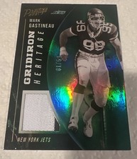 2021 PANINI PRESTIGE MARK GASTINEAU GRIDIRON HERITAGE PATCH CARD /50 JETS 