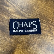 Chaps Ralph Lauren Blue Blazer Label Vintage Collectors Pocket Patch Made In USA