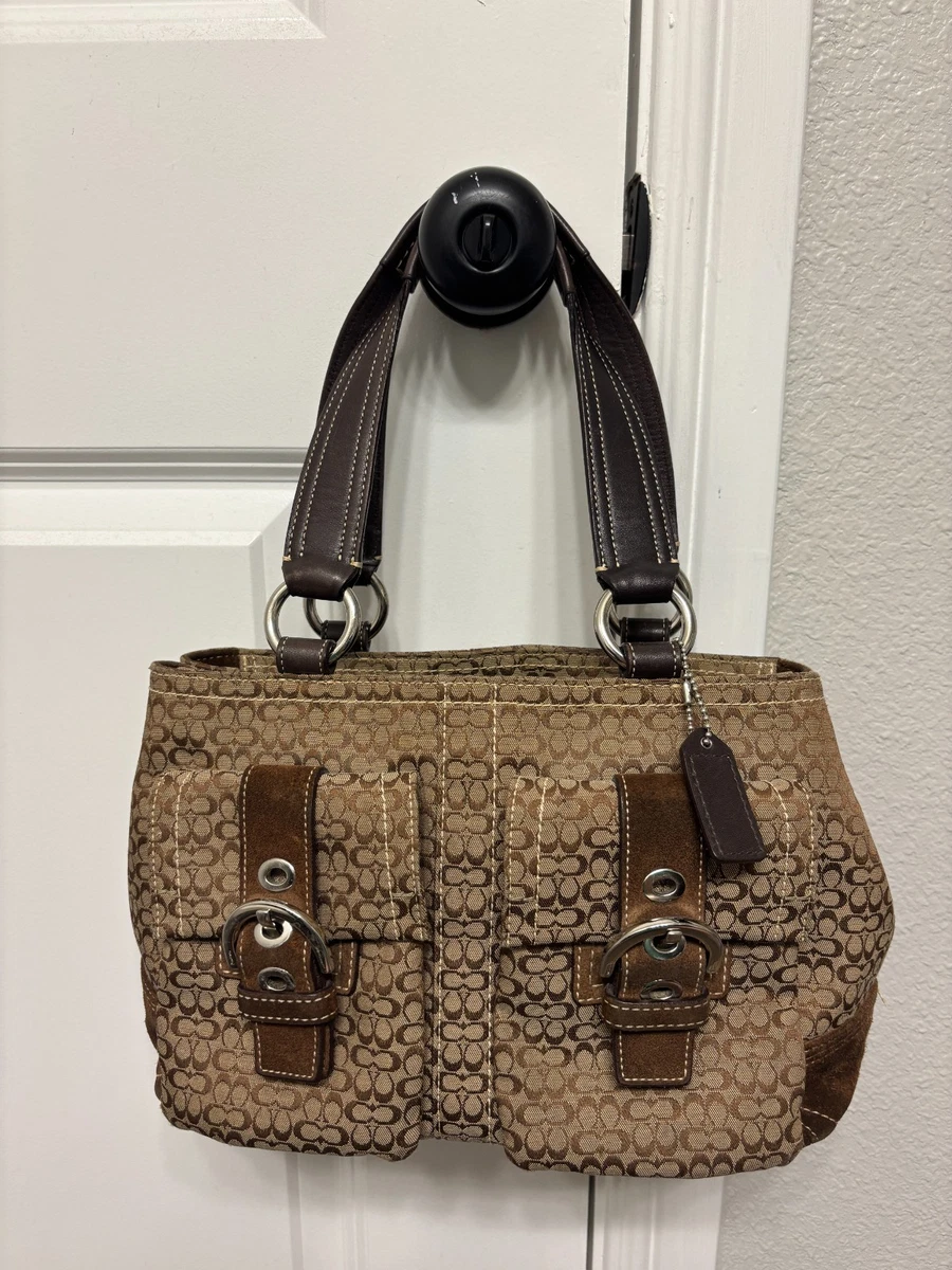 Coach Brown Signature Handbag for sale - eBay
