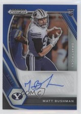2021 Panini Prizm Draft Picks Blue 90/149 Matt Bushman #DPA-MAT Auto 9r9