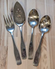 Oneida Community Cimarron 4-Piece Serving Set Glossy Stainless Steel