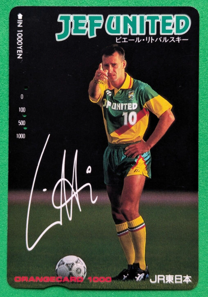 Pierre Littbarski JEF UNITED ICHIHARA Japanese Orange Card J