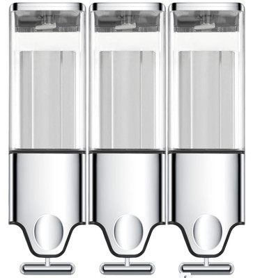 Dispensador De Jabon Triple Para Pared acondicionador y gel de ducha champú NEW