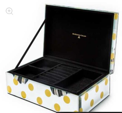New MACKENZIE CHILDS Spot On Butterfly Jewelry Box | eBay